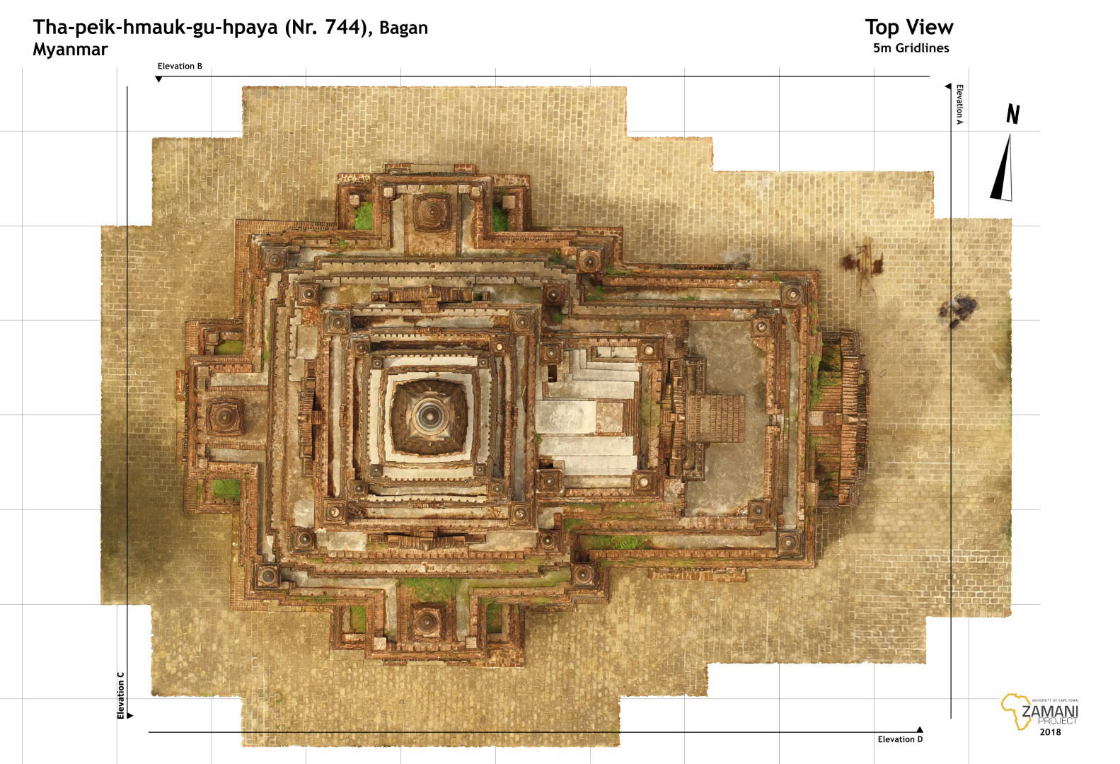 Top View of Tha-peik-hmauk-gu-hpaya