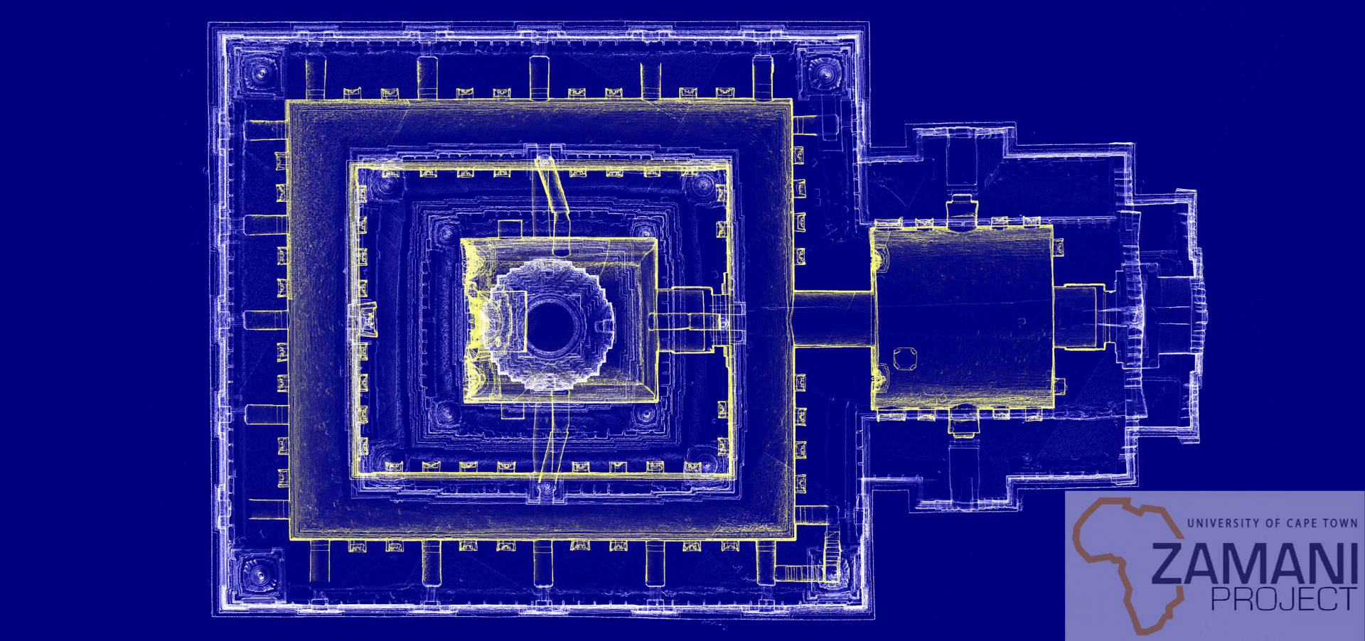 Top View X-Ray rendering of Naga-yon-hpaya